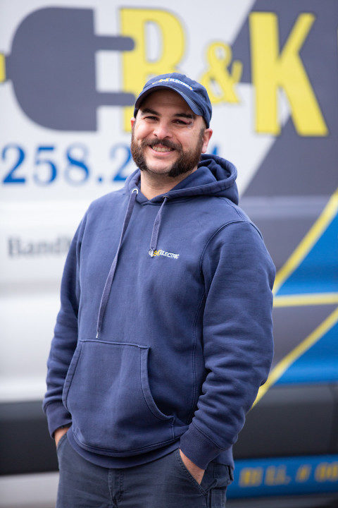 Electrical Technician Jared at B&K Electric, Cranston