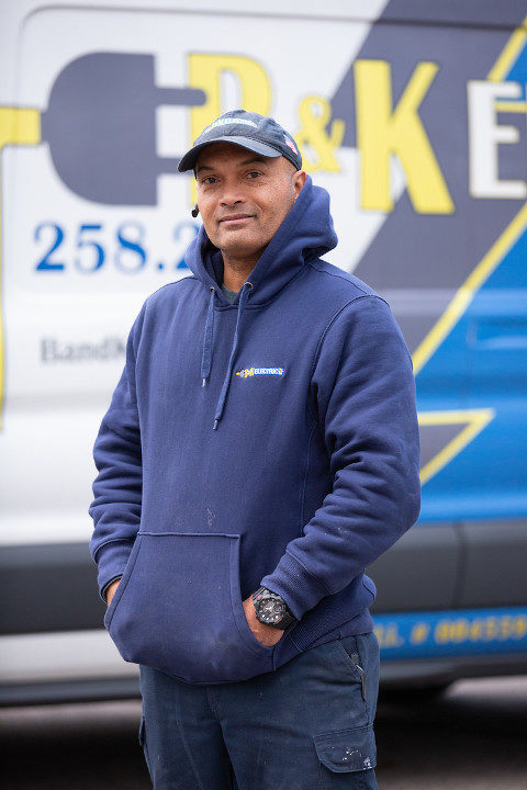 Juan Master Electrician at B&K Electric in Cranston